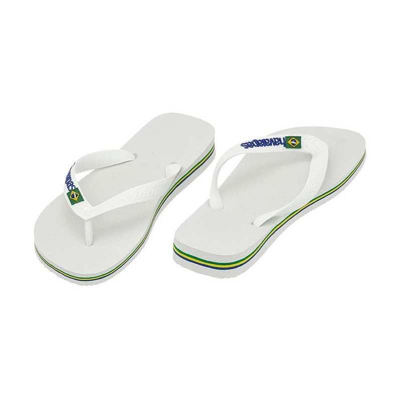 Havaianas Brasil Logo Branco White 4110850-0001 (HI1-f) šlepetės