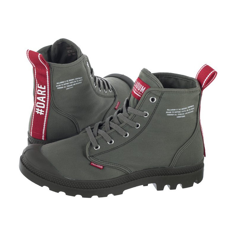 Palladium Pampa Hi Dare Olive Night 76258-325-M (PA50-a) bateliai