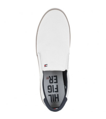 Tommy Hilfiger Iconic Slip On Sneaker FM0FM00597-100 White (TH225-a) sportiniai bateliai 