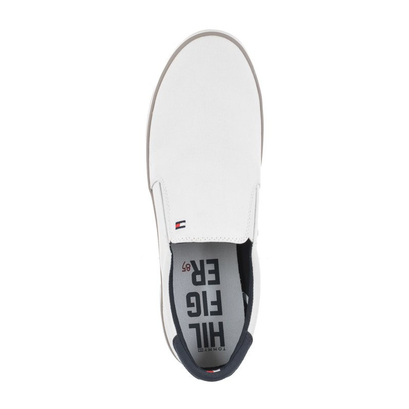 Tommy Hilfiger Iconic Slip On Sneaker FM0FM00597-100 White (TH225-a) sportiniai bateliai 