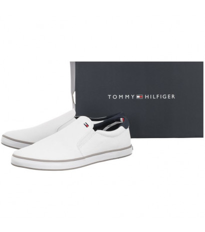 Tommy Hilfiger Iconic Slip On Sneaker FM0FM00597-100 White (TH225-a) sportiniai bateliai 