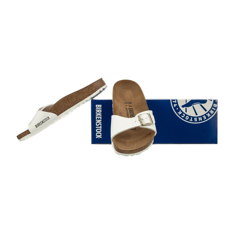 Birkenstock Madrid BS Patent White 1005310 (BK6-h) Moteriški batai/šlepetės