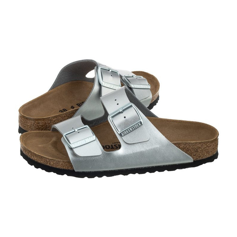 Birkenstock Arizona BS Silver 1012283 (BK2-f) Moteriški batai/šlepetės