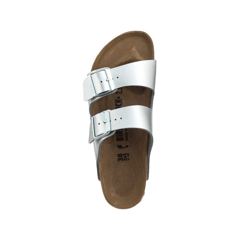Birkenstock Arizona BS Silver 1012283 (BK2-f) Moteriški batai/šlepetės