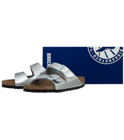 Birkenstock Arizona BS Silver 1012283 (BK2-f) Moteriški batai/šlepetės