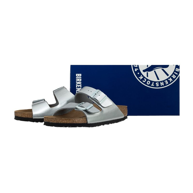 Birkenstock Arizona BS Silver 1012283 (BK2-f) Moteriški batai/šlepetės