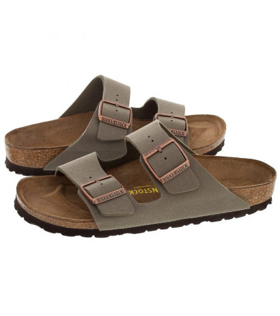 Birkenstock Arizona BF Nubuk Stone 151213 (BK19-b) šlepetės - Batai