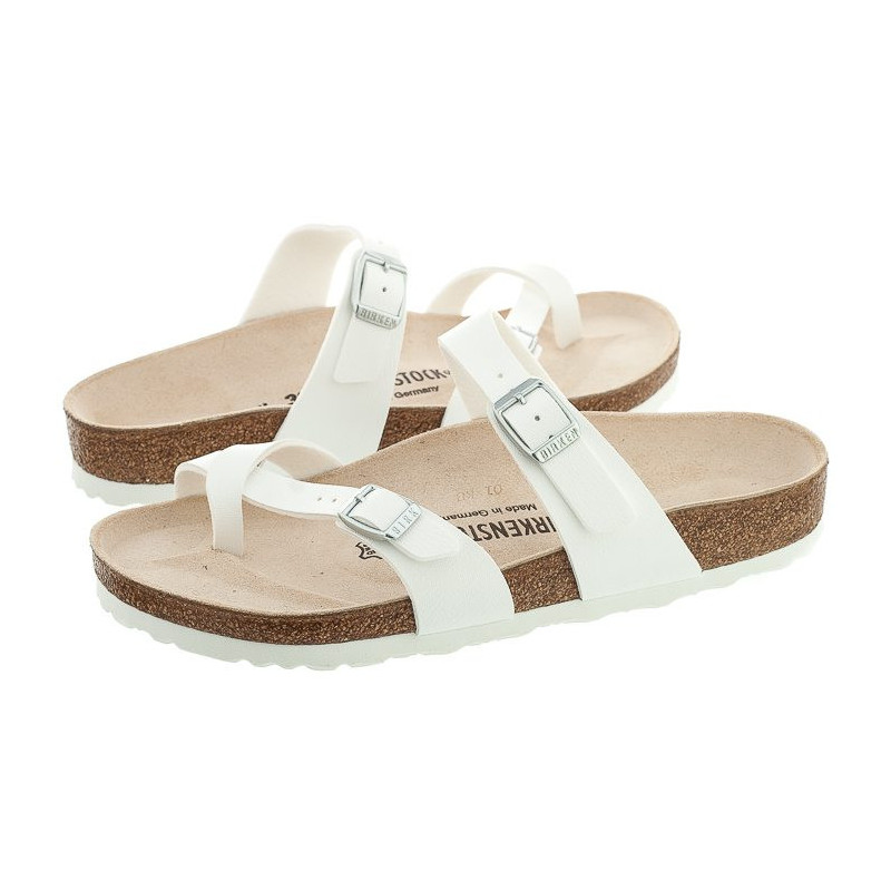 Birkenstock Mayari BF White 071051 (BK27-a) Moteriški batai/šlepetės