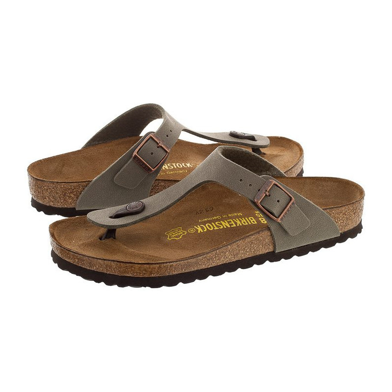 Birkenstock Gizeh BS Nubuk Stone 043391 (BK29-a) šlepetės