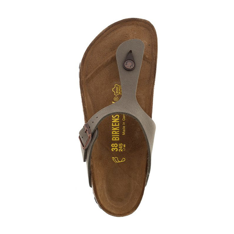 Birkenstock Gizeh BS Nubuk Stone 043391 (BK29-a) šlepetės
