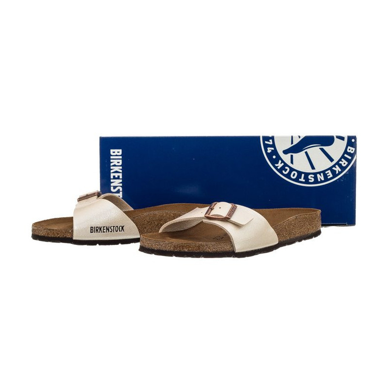 Birkenstock Madrid Graceful Pearl White 0940153 (BK41-d) Moteriški batai/šlepetės
