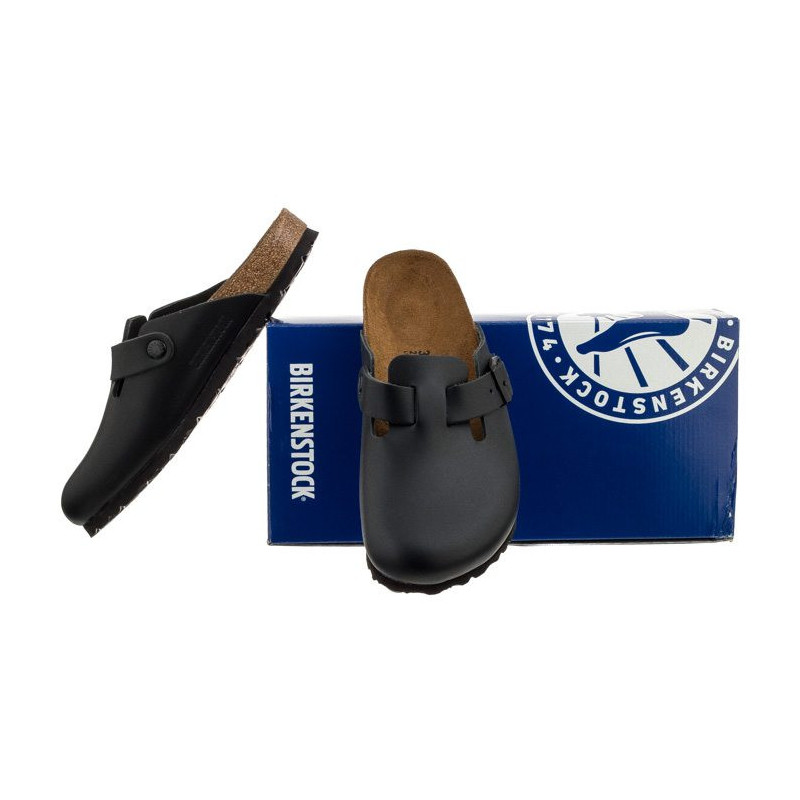 Birkenstock Boston Czarne 0060193 (BK53-a) Moteriški batai/šlepetės