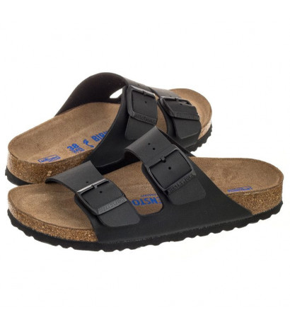 Birkenstock Arizona Soft Footbed Black 0551253 (BK61-a) šlepetės - Batai