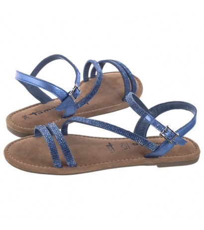 Tamaris Niebieskie 1-28113-22 812 Bleu Glam (TM189-c) sandalai - Batai