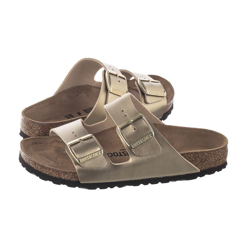 Birkenstock Arizona BF Gold 1016111 (BK115-a) Moteriški batai/šlepetės