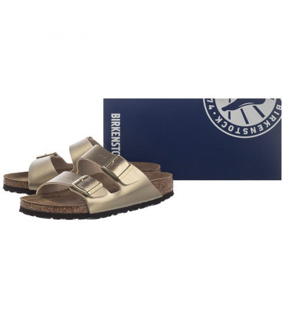 Birkenstock Arizona BF Gold 1016111 (BK115-a) Moteriški batai/šlepetės