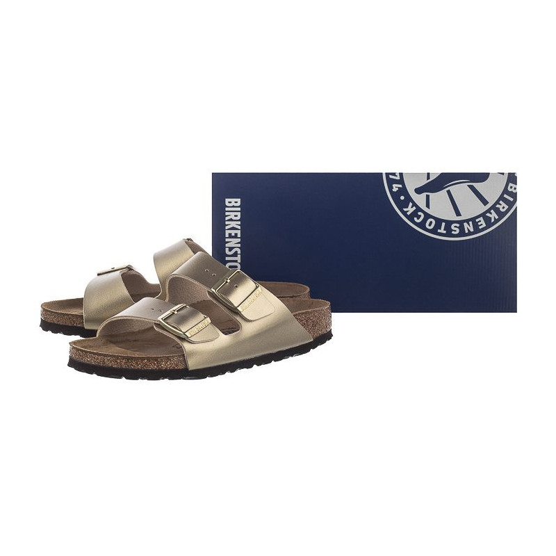 Birkenstock Arizona BF Gold 1016111 (BK115-a) Moteriški batai/šlepetės