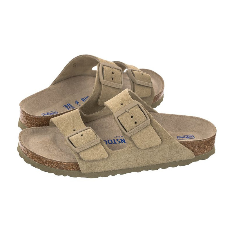 Birkenstock Arizona Faded Khaki SF 1019088 (BK121-b) Moteriški batai/šlepetės