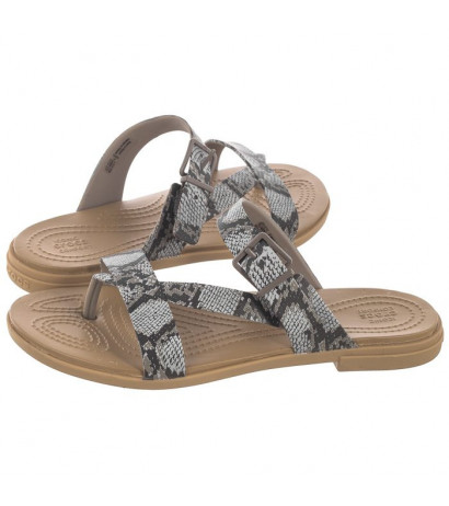 Crocs Tulum Toe Post Sandal W Mushroom/Stucco 206108-15W (CR187-a) šlepetės - Batai