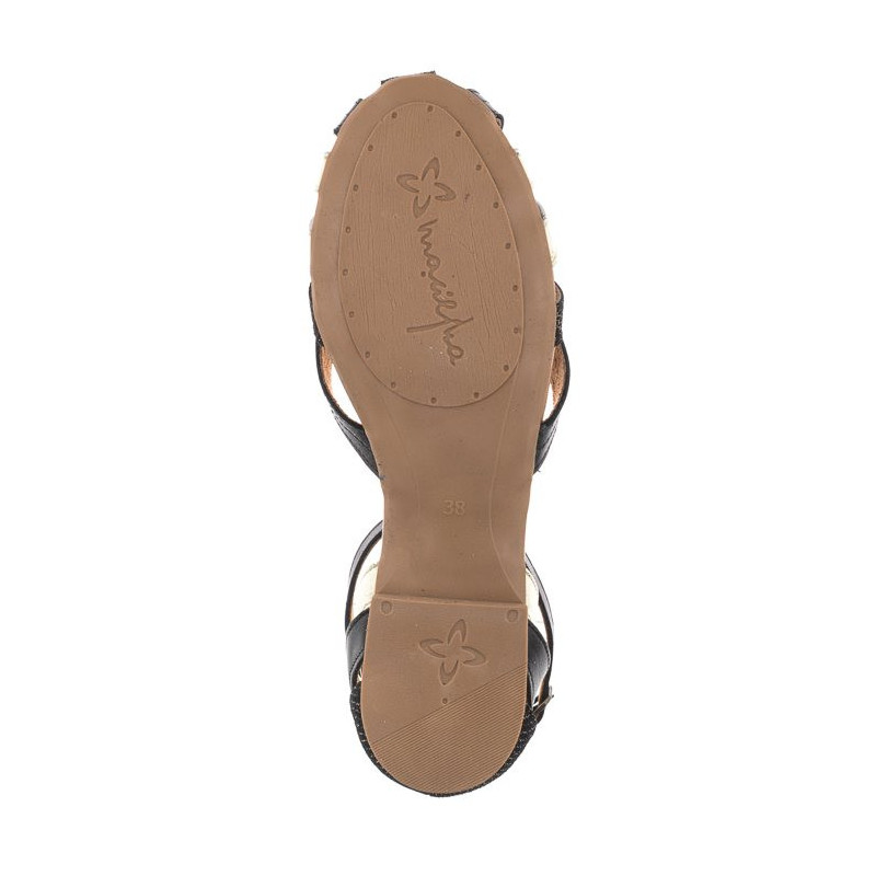 Maciejka Czarne/Złote 01924-46/00-5 (MA600-e) sandalai