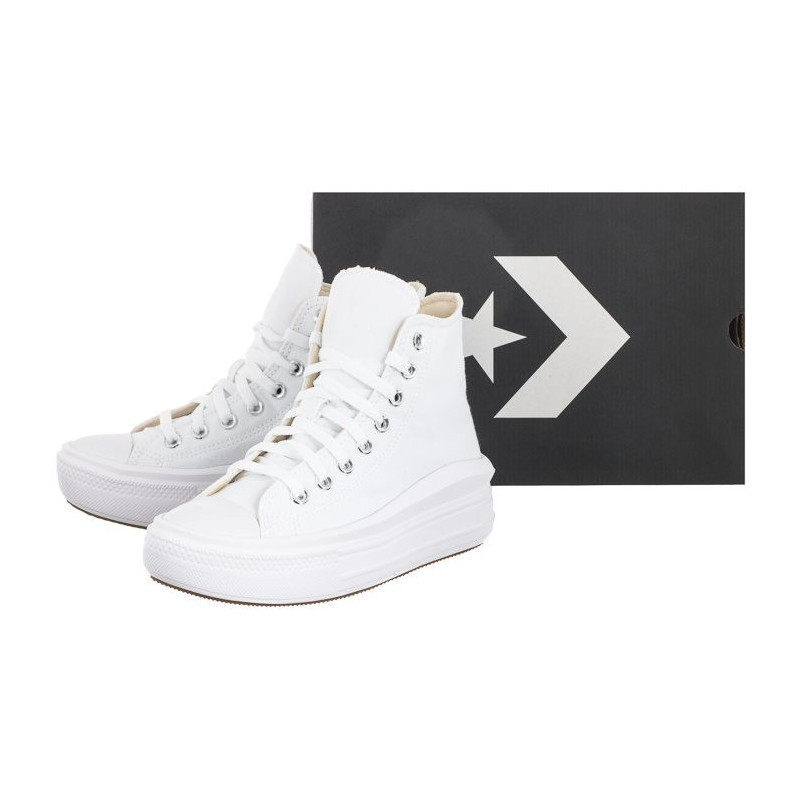 Converse CT All Star Move Hi White/Natural Ivory/Black 568498C (CO448-b) bateliai