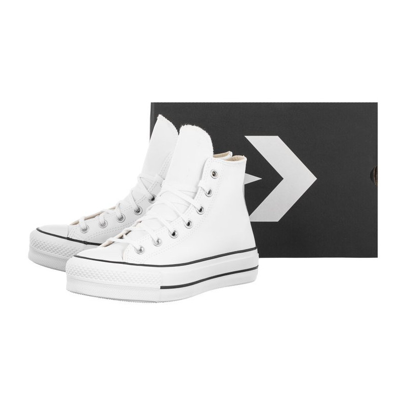 Converse CT All Star Lift Clean Hi Black/Black/White 561675C (CO446-b) bateliai