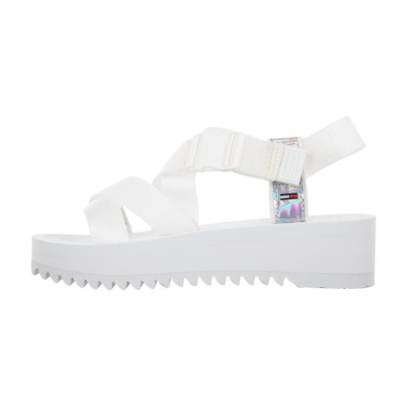 Tommy Hilfiger Iridescent Strappy Sandal EN0EN01332-YBR White (TH179-a) bateliai