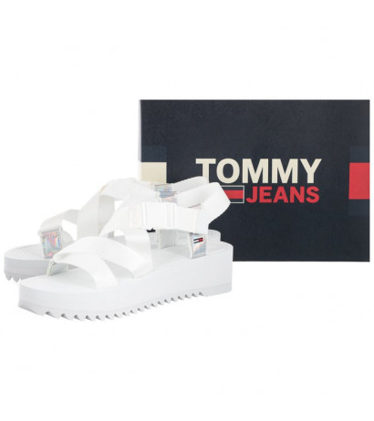 Tommy Hilfiger Iridescent Strappy Sandal EN0EN01332-YBR White (TH179-a) bateliai