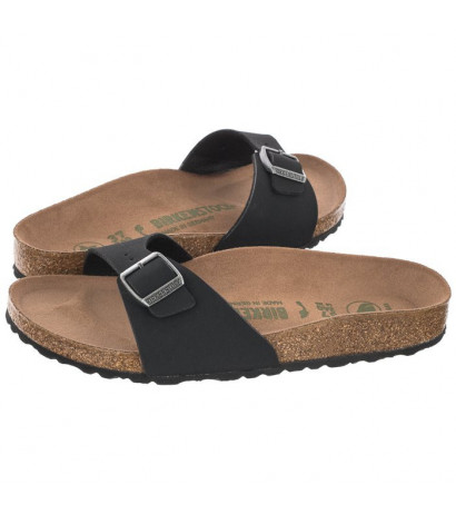 Birkenstock Madrid BS Black Vegan 1020060 (BK140-a) šlepetės - Batai