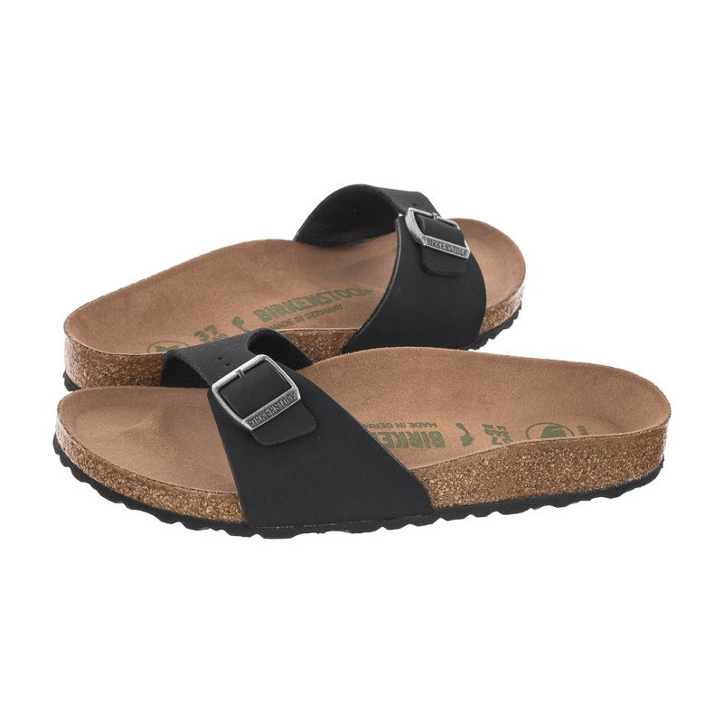 Birkenstock Madrid BS Black Vegan 1020060 (BK140-a) Moteriški batai/šlepetės