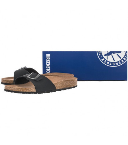 Birkenstock Madrid BS Black Vegan 1020060 (BK140-a) Moteriški batai/šlepetės