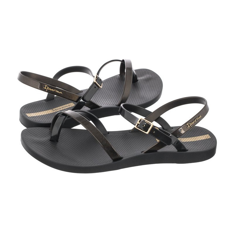 Ipanema Fashion Sand VII Fem 82842/21112 Black/Gold Black (IP41-c) sandalai