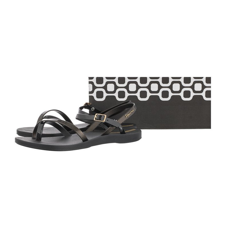 Ipanema Fashion Sand VII Fem 82842/21112 Black/Gold Black (IP41-c) sandalai