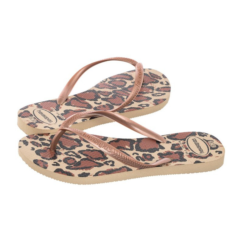 Havaianas Slim Animals FC Sand Grey/Rose Go 4103352-4879 (HI34-a) šlepetės