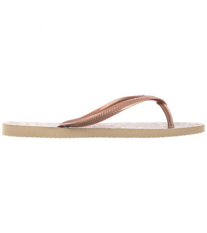 Havaianas Slim Animals FC Sand Grey/Rose Go 4103352-4879 (HI34-a) šlepetės