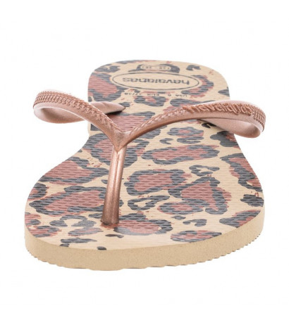 Havaianas Slim Animals FC Sand Grey/Rose Go 4103352-4879 (HI34-a) šlepetės