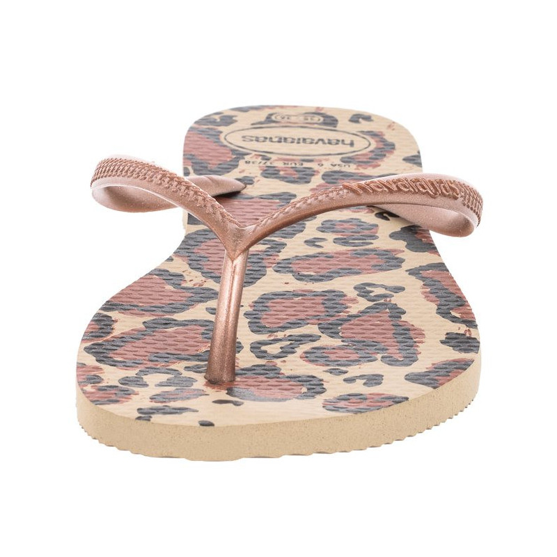 Havaianas Slim Animals FC Sand Grey/Rose Go 4103352-4879 (HI34-a) šlepetės