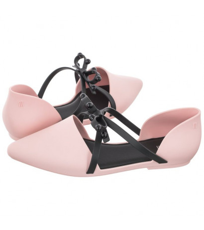 Melissa Pointy Stripe AD 33321/51662 Pink/Black (ML206-b) sandalai