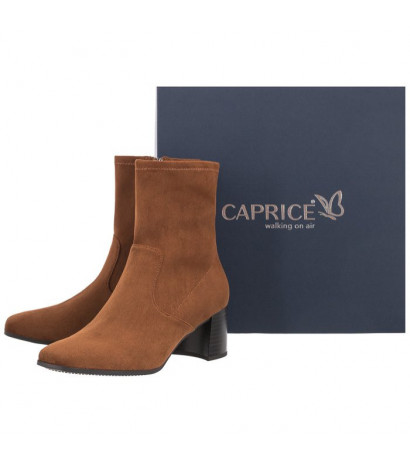 Caprice Brązowe 9-25305-27 374 Cognac Stretch (CP273-a) batai