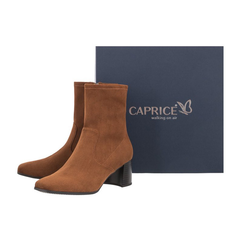 Caprice Brązowe 9-25305-27 374 Cognac Stretch (CP273-a) batai