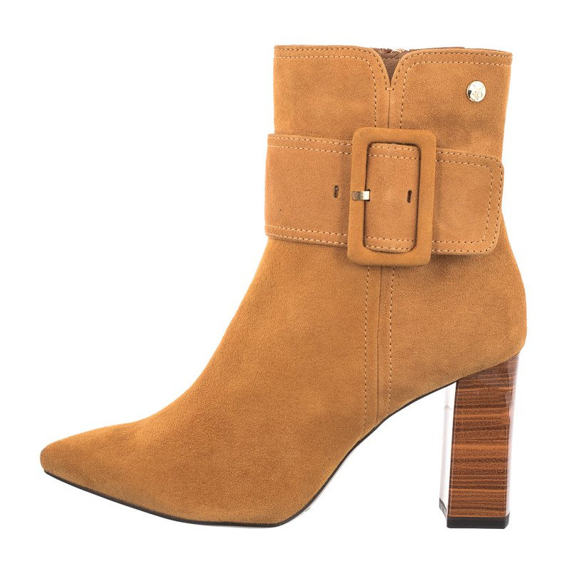 Caprice Brązowe 9-25319-27 624 Curcuma Suede (CP294-a) bateliai