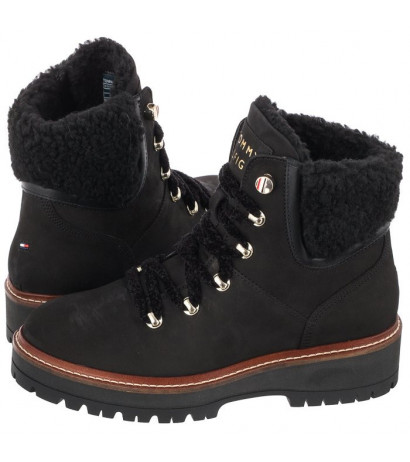 Tommy Hilfiger Outdoor Flat Boot Black FW0FW05944 BDS (TH323-b) batai