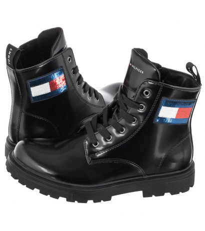 Tommy Hilfiger Lace-Up Bootie T1A5-31189-1225 999 Black (TH277-a) aulinukai - Batai