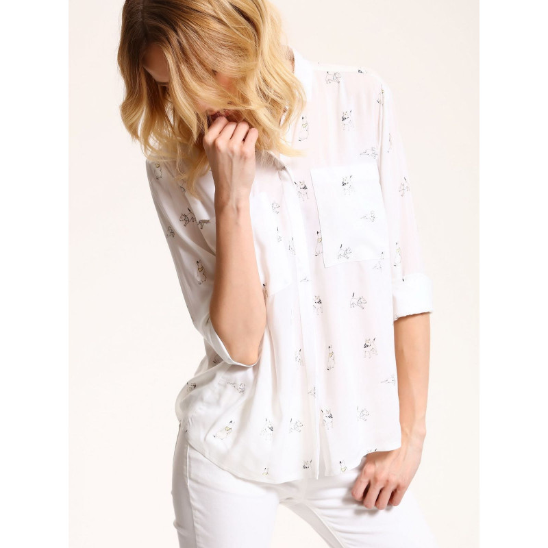 LADY'S SHIRT LONG SLEEVE TOP SECRET marškiniai