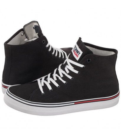 Tommy Hilfiger Jeans Essential Mid Cut Black EM0EM00967 BDS (TH404-a) bateliai