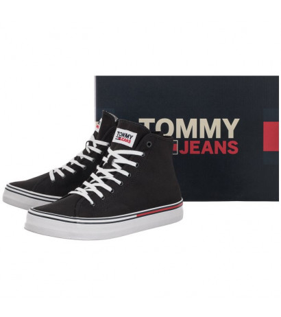 Tommy Hilfiger Jeans Essential Mid Cut Black EM0EM00967 BDS (TH404-a) bateliai