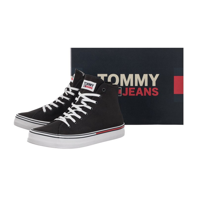 Tommy Hilfiger Jeans Essential Mid Cut Black EM0EM00967 BDS (TH404-a) bateliai
