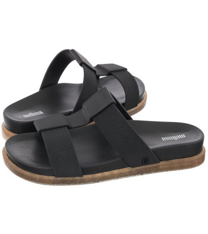 Melissa Way Slide AD 33535/AA777 Black/Clear Rice Husk (ML223-a) šlepetės - Batai