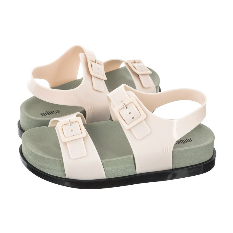 Melissa Wide Platform AD 33251/53929 Black/Green/Beige (ML226-b) sandalai