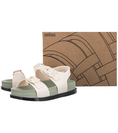 Melissa Wide Platform AD 33251/53929 Black/Green/Beige (ML226-b) sandalai